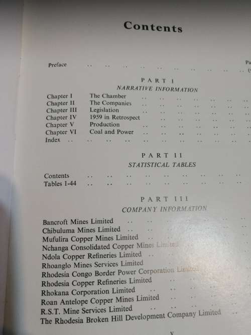 Northern Rhodesia CHAMBER of MINES Year Book 1960