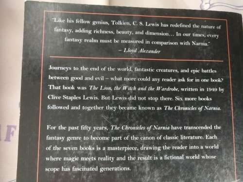THE CHRONICLES OF NARNIA C S LEWIS