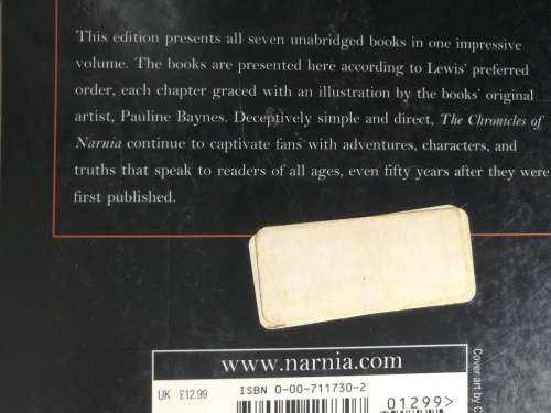 THE CHRONICLES OF NARNIA C S LEWIS