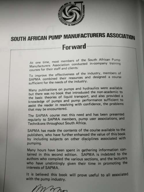 PUMPS PRINCIPLES and PRACTICE Second Edition S A PUMP Manufactures Association (  Engineering )