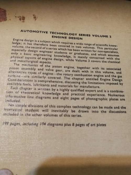 ENGINE DESIGN J G GILES Automotive Technology Series Volume 2 ( mechanical engineering  )