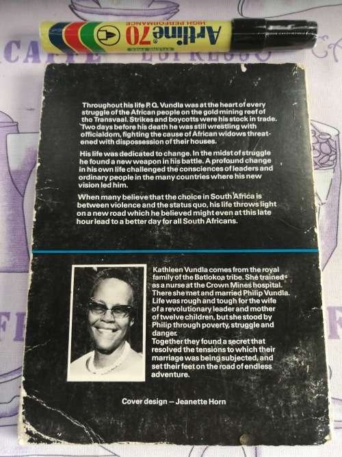 PQ THE STORY OF PHILIP VUNDLA OF SOUTH AFRICA  KATHLEEN VUNDLA ( please add for shipping /  postage