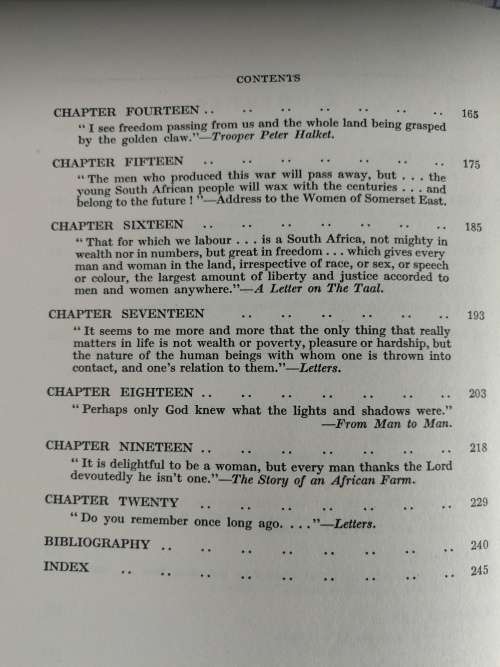 OLIVE SCHREINER  The Life and Writings VERA BUCHANAN-GOULD NOT WITHOUT HONOUR