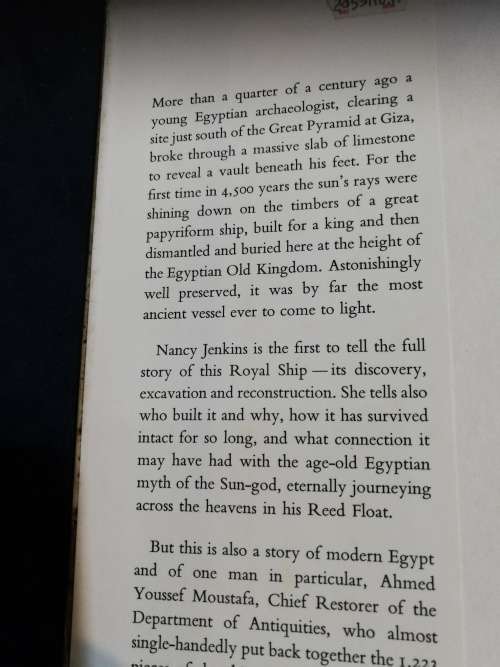 THE BOAT BENEATH THE PYRAMID NANCY JONES King Cheops Royal Ship