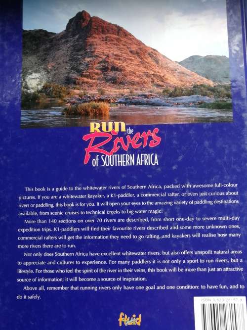 RUN THE RIVERS OF SOUTHERN AFRICA CILLIERS KRUGER  (  white river kayaking canoe canoeing  )