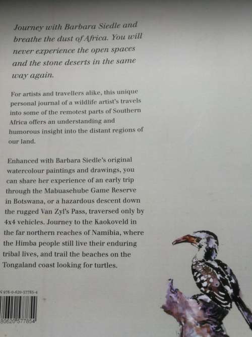 BARBARA SIEDLE BREATHE THE DUST Journey of a Wildlife Artist , Signed with a Gift message