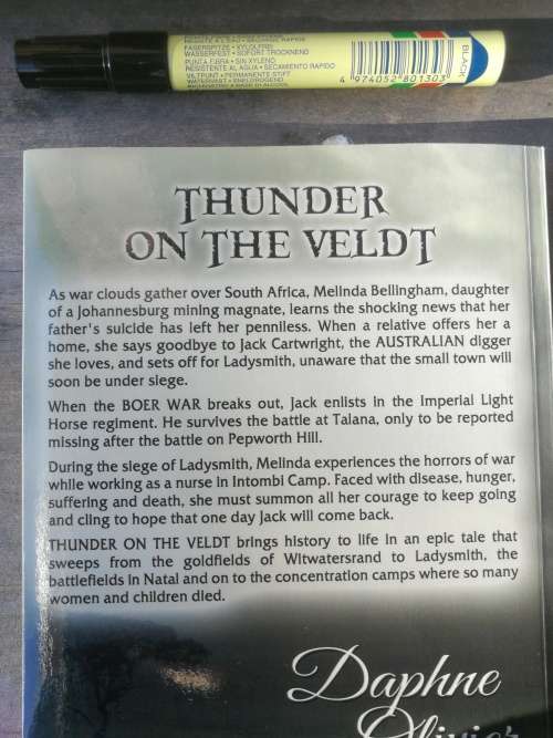 THUNDER ON THE VELDT DAPHNE OLIVIER  ( Signed )