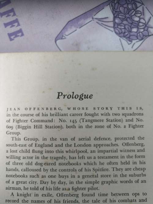LONELY WARRIOR Editor VICTOR HOUART  Fighter Pilot Jean Offenberg Battle of Britain  aviation