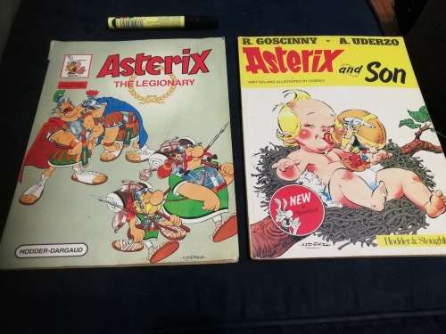 2 X ASTERIX  Books , ASTERIX THE LEGIONARY  PLUS  ASTERIX AND SON  both by  R Goscinny and A Uderzo