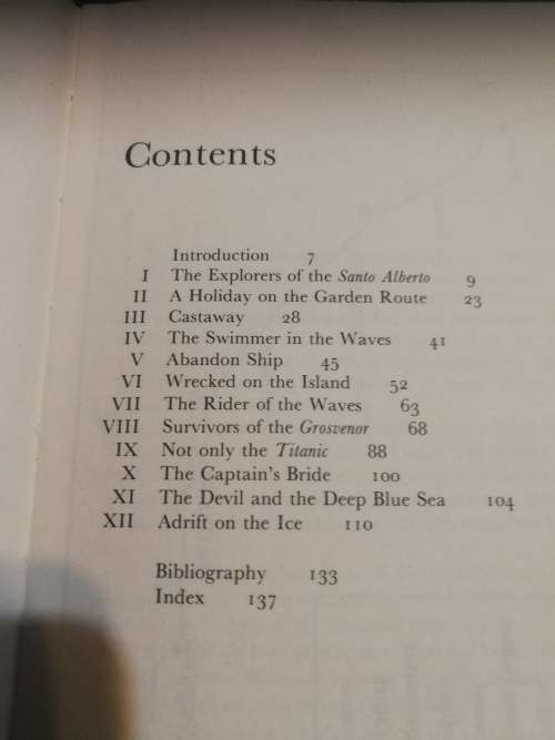 SHIPWRECK ! Courage and Endurance in the Southern Seas JOSE BURMAN