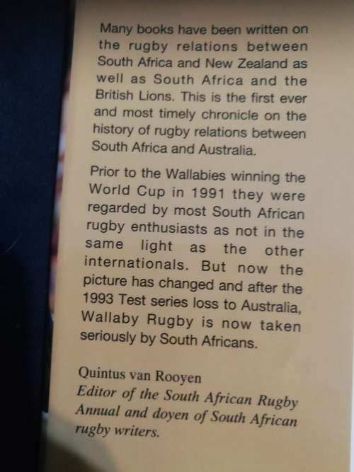 GIANTS GREEN AND GOLD  Springboks versus Wallabies 1921-1993 IAN DIEHM  Australian Rugby
