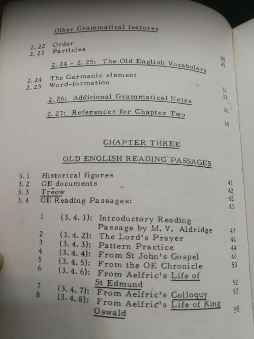 RHODES MANUAL OF OLD ENGLISH ALDRIDGE and BRANFORD  ( language )  ( Scarce )