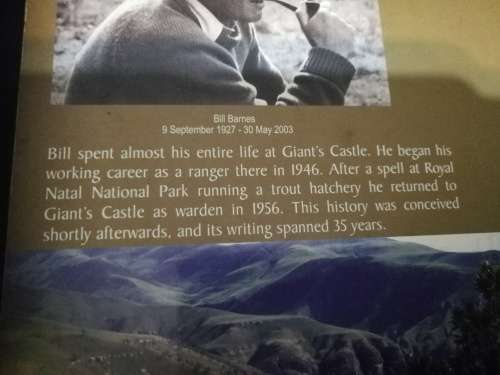 GIANT`S CASTLE A PERSONAL HISTORY BILL BARNES ( The Drakensberg Mountains )