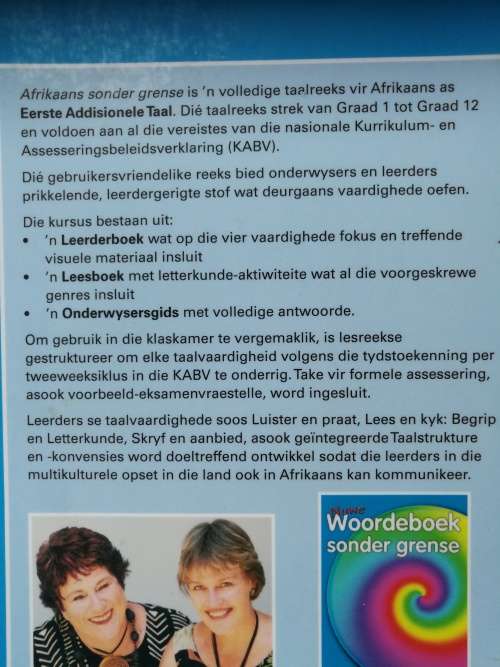 Afrikaans Sonder Grense: Graad 9 en 10: Handboek  ( Eerste Addisionele Taal ) 2 Boeke