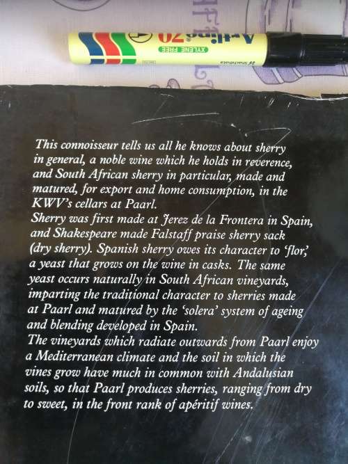 SHERRY IN SOUTH AFRICA G H CALPIN  ( history ,  wine and spirits )