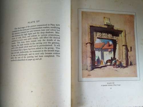 THE TECHNIQUE of WATER-COLOUR Painting by L RICHMOND and J LITTLEJOHNS 1948  ( art water colour )