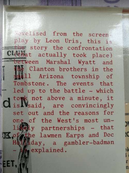 GUNFIGHT AT THE O K CORRAL by NELSON C NYE  ( Ex Library book )