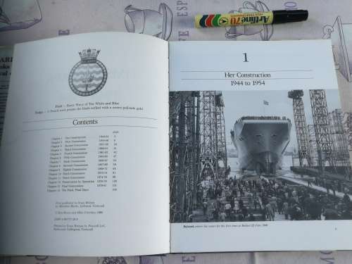 HMS BULWARK 1948 - 1984 KEN BURNS and MIKE CRITCHLEY  ( Royal Navy Britsh War ships warships )