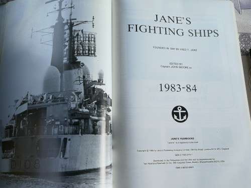 JANE`S FIGHTING SHIPS 1983 -84 Ed by Captain JOHN MOORE RN Standard reference of the world`s navies