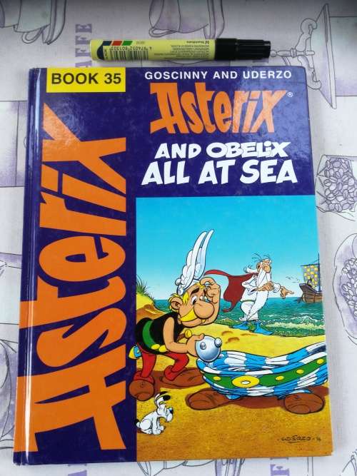 ASTERIX AND OBELIX ALL AT SEA GOSCINNY AND UDERZO Book 35 ( Hardcover )