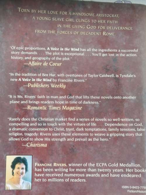 FRANCINE RIVERS  3 Books MARK of the LION SERIES Books 1 2 and 3 ( complete ) Includes A Voice in th