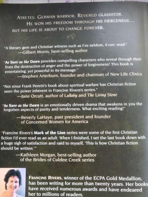 FRANCINE RIVERS  3 Books MARK of the LION SERIES Books 1 2 and 3 ( complete ) Includes A Voice in th