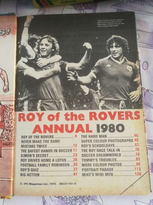 2 ROY OF THE ROVER ANNUALS ROY of the  Rovers All Sports Annual 1963 Roy of the Rovers Annual 1980