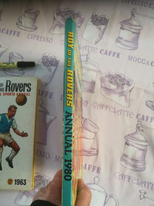 2 ROY OF THE ROVER ANNUALS ROY of the  Rovers All Sports Annual 1963 Roy of the Rovers Annual 1980