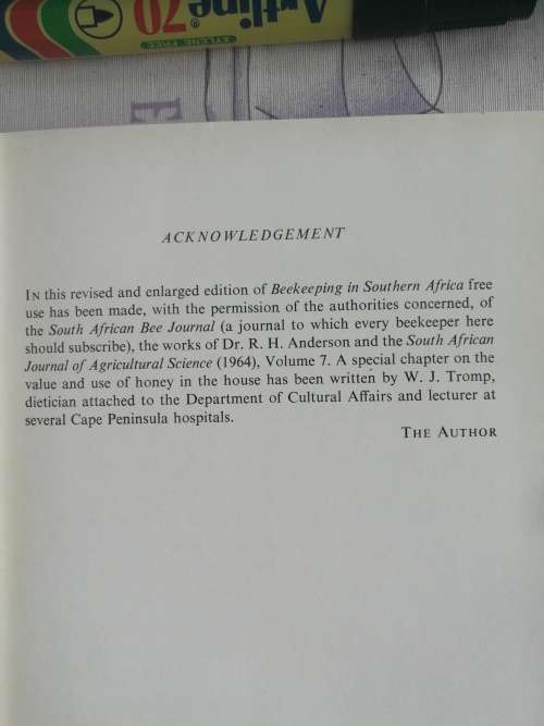 BEEKEEPING by A FRANK MAY (  including Honey for Health  W J Tromp )
