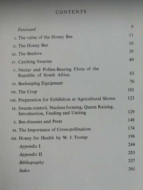BEEKEEPING by A FRANK MAY (  including Honey for Health  W J Tromp )