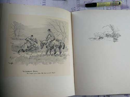 OSSES and OBSTACLES by SNAFFLES 1935 ( CHARLES JOHNSON PAYNE  )  pencil sketches of horses