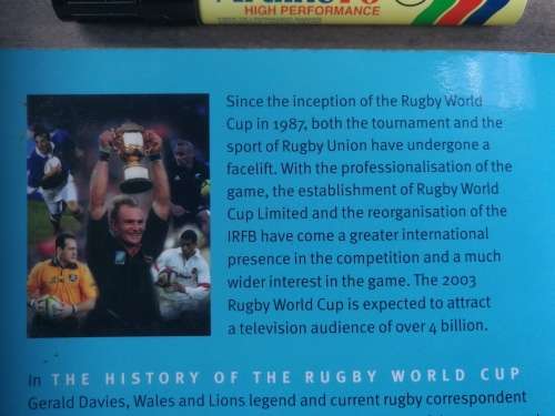 THE HISTORY OF THE RUGBY WORLD CUP GERALD DAVIES