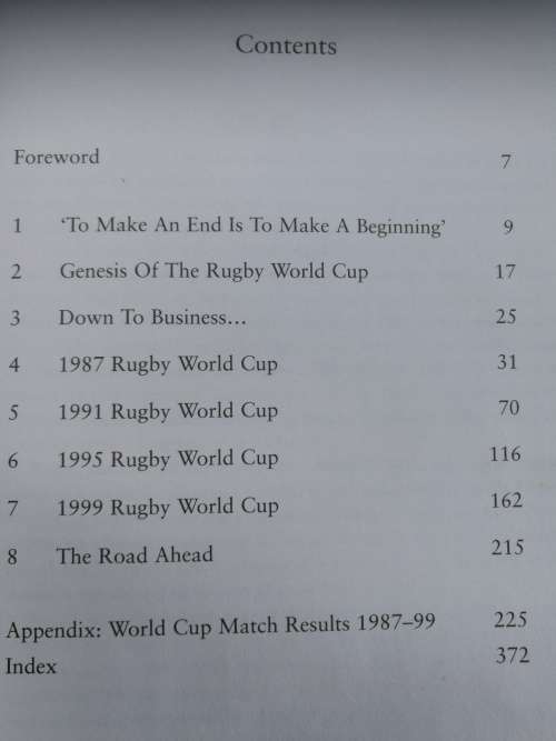 THE HISTORY OF THE RUGBY WORLD CUP GERALD DAVIES