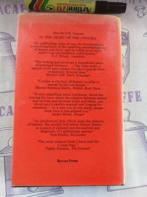 WAITING FOR THE BARBARIANS J M COETZEE First Published in S A 1981 Hardcover