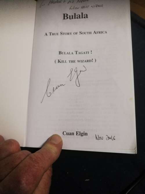 SIGNED BULALA  A True Story of South Africa CUAN ELGIN Signed by Author