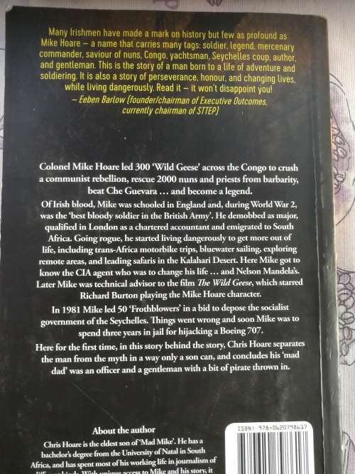 MAD MIKE HOARE The Legend A Biography  CHRIS HOARE Signed by Chris Hoare ( softcover )