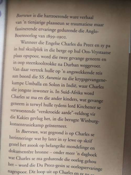 BOER-SEUN Memoires van `n Anglo-Boereoorlogseun CHRIS SCHOEMAN