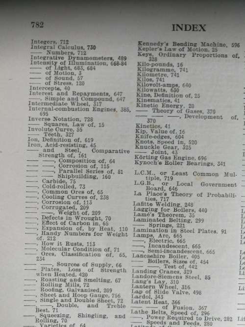 THE ENGINEERS HANDBOOK comprising Facts and Formulae Principles and Practice Prof HENRY ADAMS Vol 11
