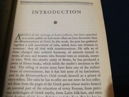 TWO Penguin Classics The METAMORPHOSES OF OVID Mary M INNES  plus HOMER the ODYSSEY