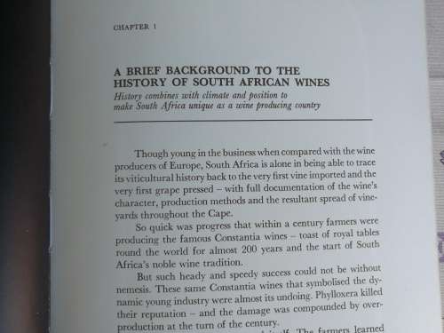 BERTRAMS GUIDE TO SOUTH AFRICAN WINES of ORIGIN ERIC H BOLSMANN ( wine farm cellar wine maker )