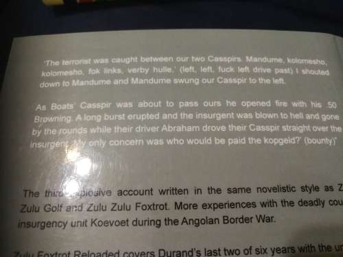ZULU FOXTROT RELOADED More Life and Death with Koevoet ARN DURAND