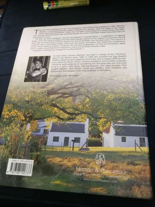 2 books YOU LET`S COOK 4 Favourites from S A Kitchens PLUS SUPER WINNING RECIPIES CARMEN NIEHAUS