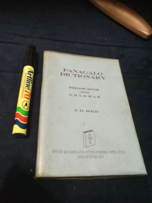 FANAGALO Phrase Book Grammar and Dictionary J D BOLD Sixth Edition 1964