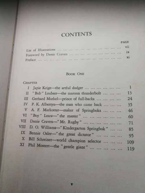GIANTS OF SOUTH AFRICAN RUGBY with a Report on the LIONS A C PARKER ( 1955 )