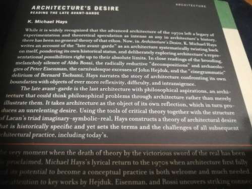ARCHITECTURE`S DESIRE Reading the Late Avant- Garde K MICHAEL HAYS architecture