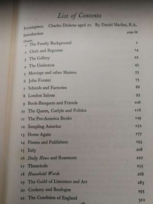 CHARLES DICKENS  1812 - 1870  UNA POPE HENNESSY Fourth Impression 1968 Hardcover
