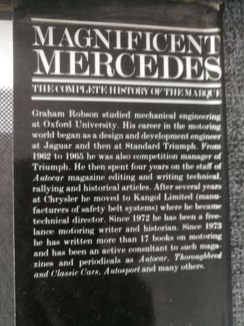 MAGNIFICENT MERCEDES The Complete History of the Marque GRAHAM ROBSON  including in Motorsport BENZ