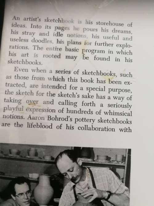 AARON BOHROD A POTTERY SKETCHBOOK Second Printing ( art clay pottery