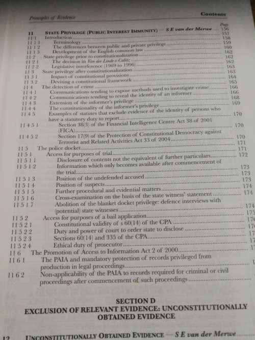 PRINCIPLES OF EVIDENCE SCHIKKARD VAN DER MERWE Third Edition Juta ( Law )