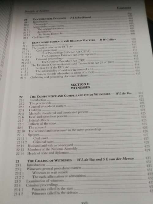 PRINCIPLES OF EVIDENCE SCHIKKARD VAN DER MERWE Third Edition Juta ( Law )